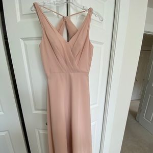 Blush pink bridesmaid/formal dress